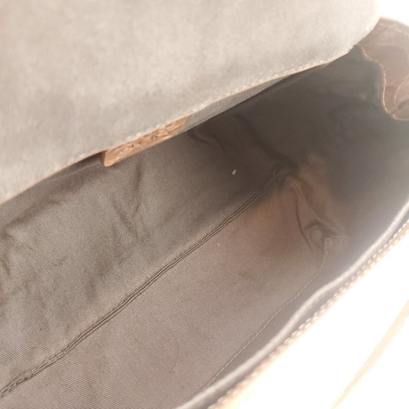 Louise et Cie Womens Diam Brown Animal Print Leather Gold Top Handle Bag - Picture 5 of 14